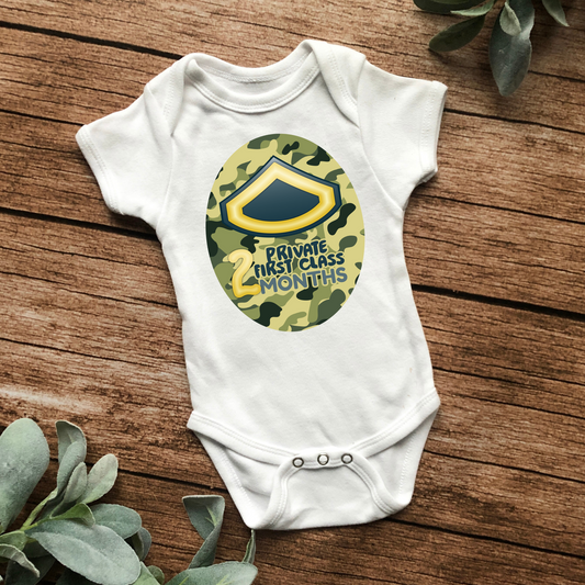 02 Month Private First Class Bodysuit