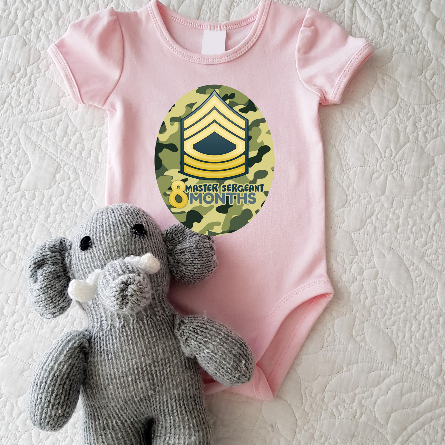 08 Month Master Sergeant Bodysuit