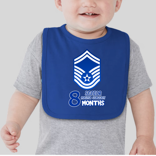 08 Month Senior Master Sergeant Bib