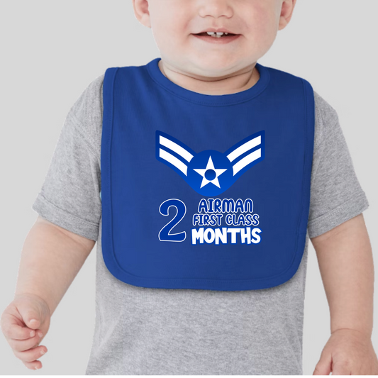 02 Month Airman First Class Bib