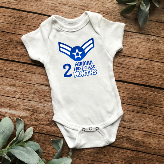 02 Month Airman First Class Bodysuit