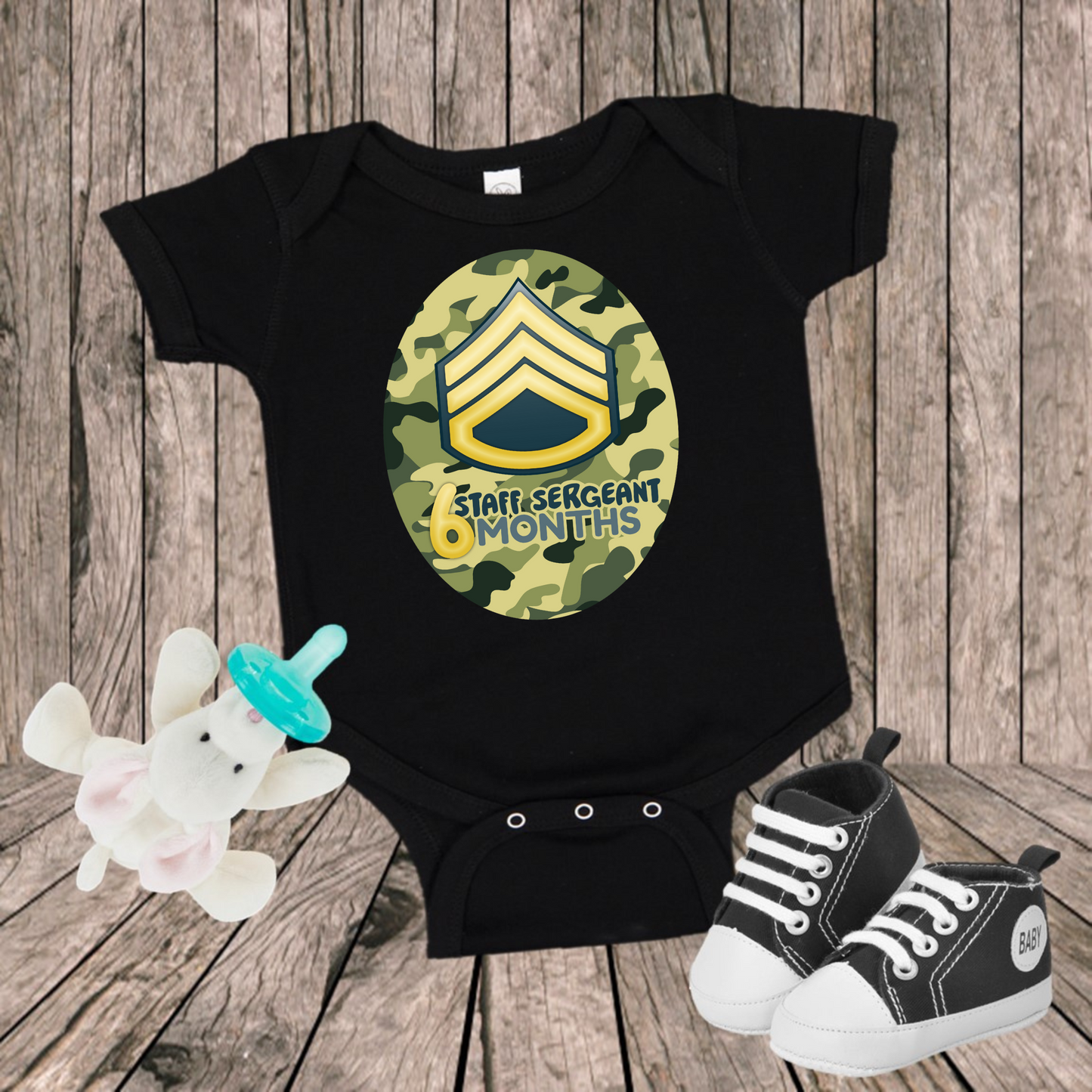 06 Month Staff Sergeant Bodysuit