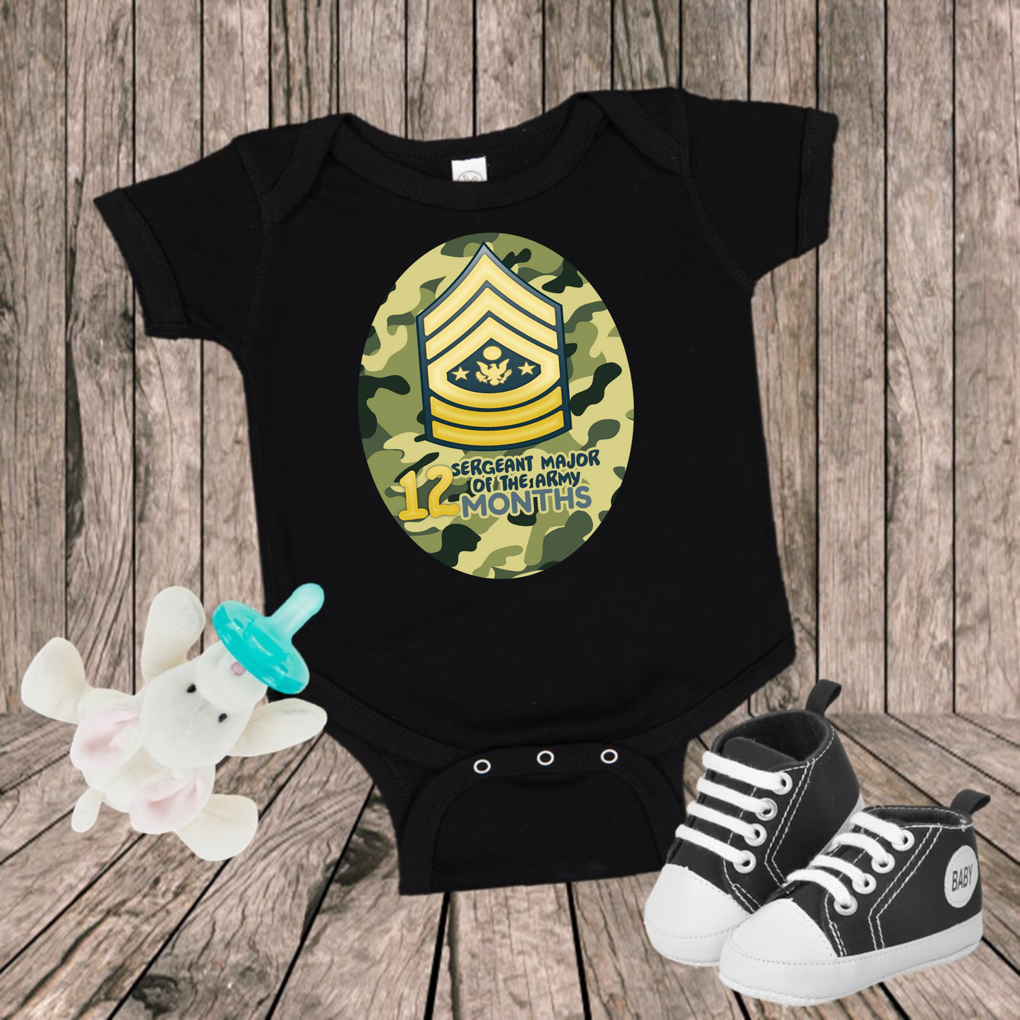 12 Month Sergeant Major Of The Army Bodysuit