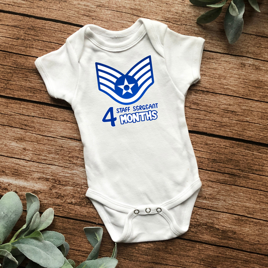 04 Month Staff Sergeant Bodysuit