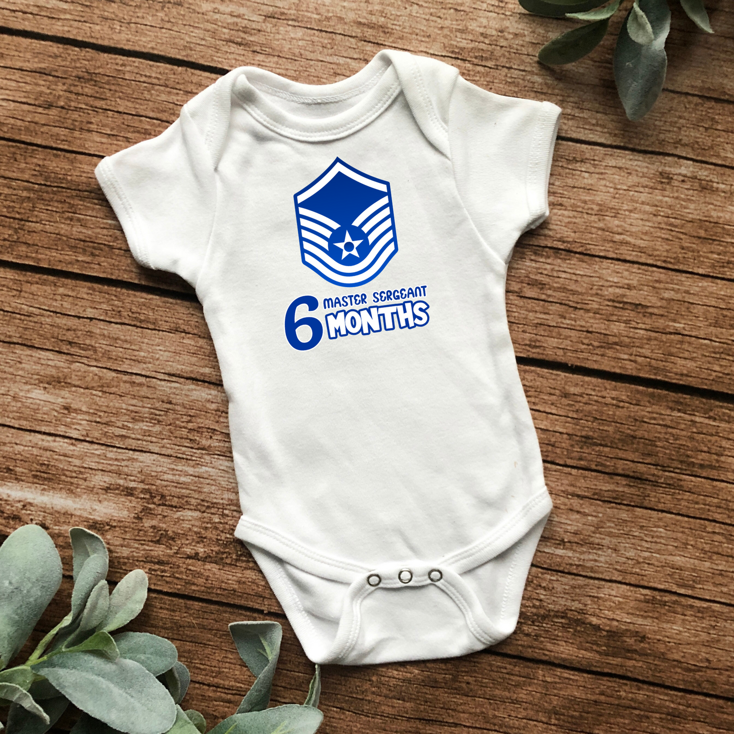 06 Month Master Sergeant Bodysuit