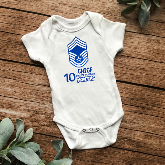 10 Month Senior Chief Master Sergeant Bodysuit