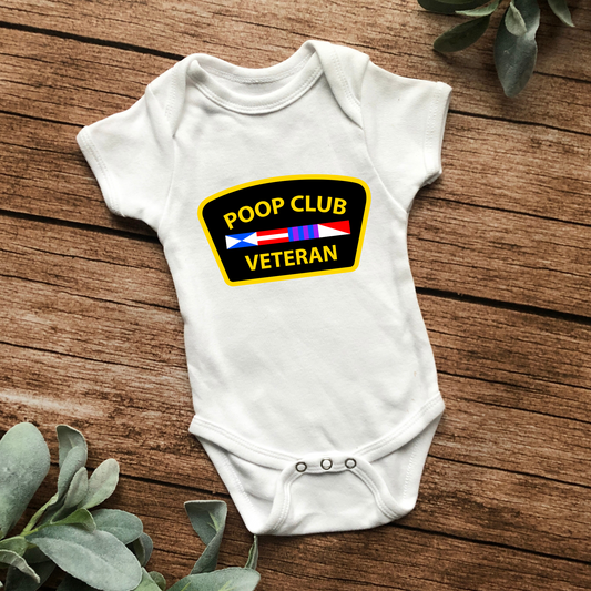 Poop Club Veteran Bodysuit